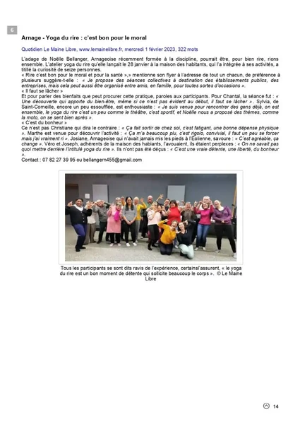 Séance MDH ARNAGE janvier 2023